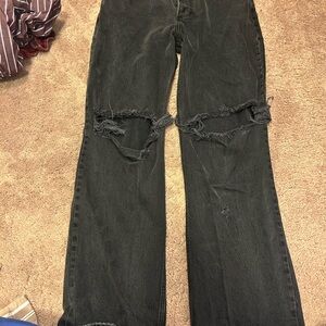 A&F 90’s Baggy Black Women Jeans